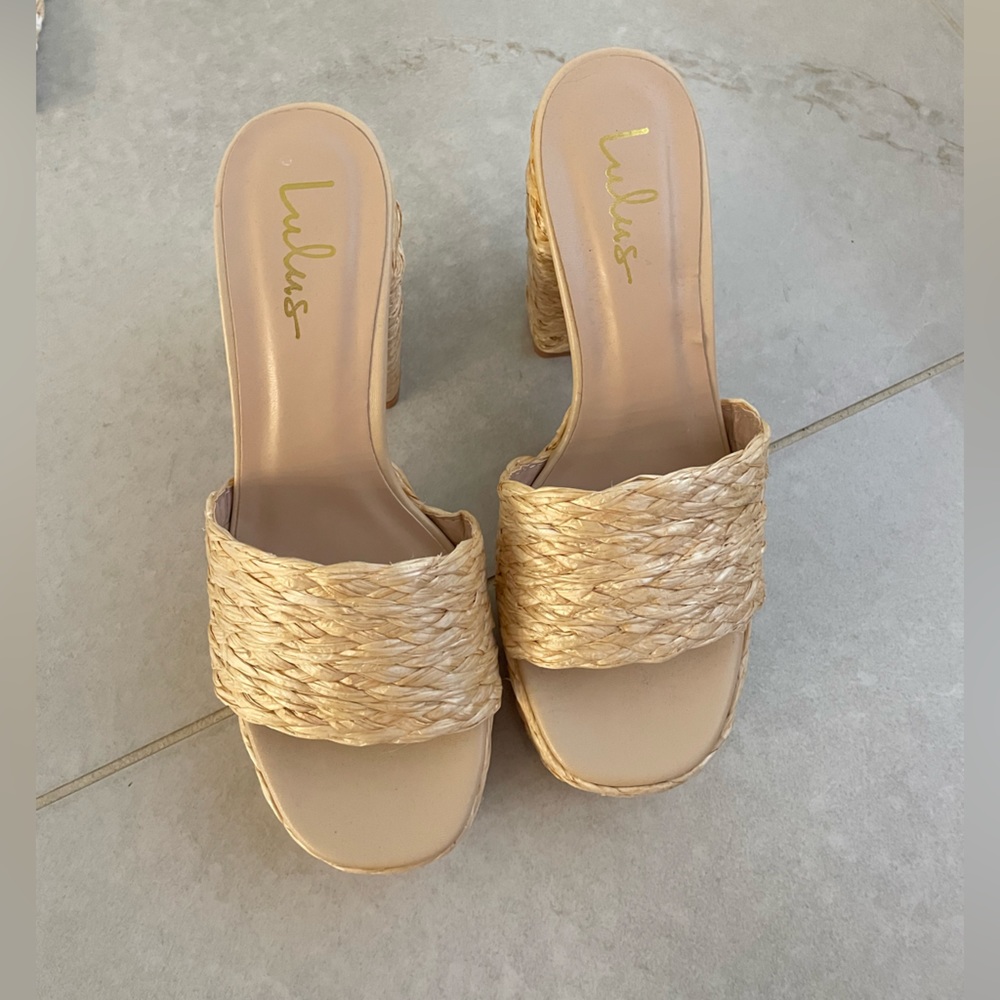 Lulus Rattan Heels